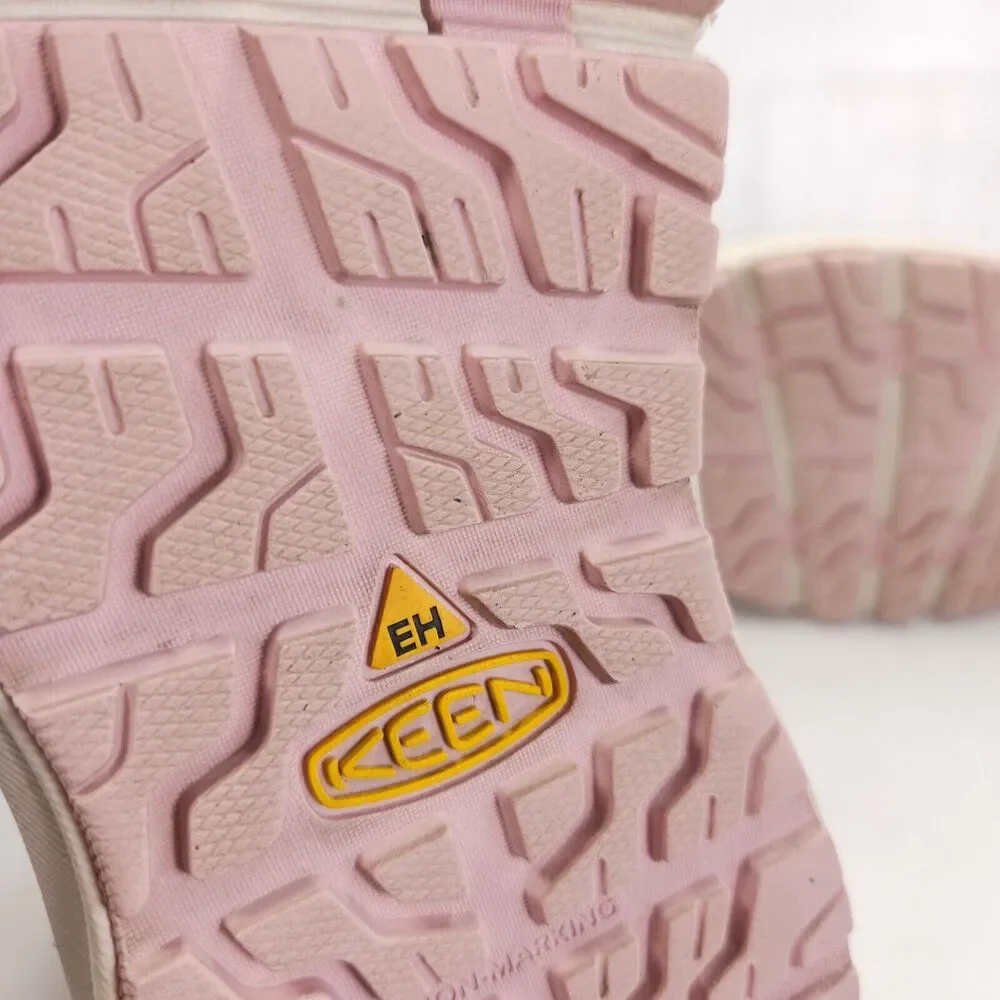 Keen Utility Outdoor Lace Up Steel Toe Shoe Womens Size 9.5 F2413-18 White Safet